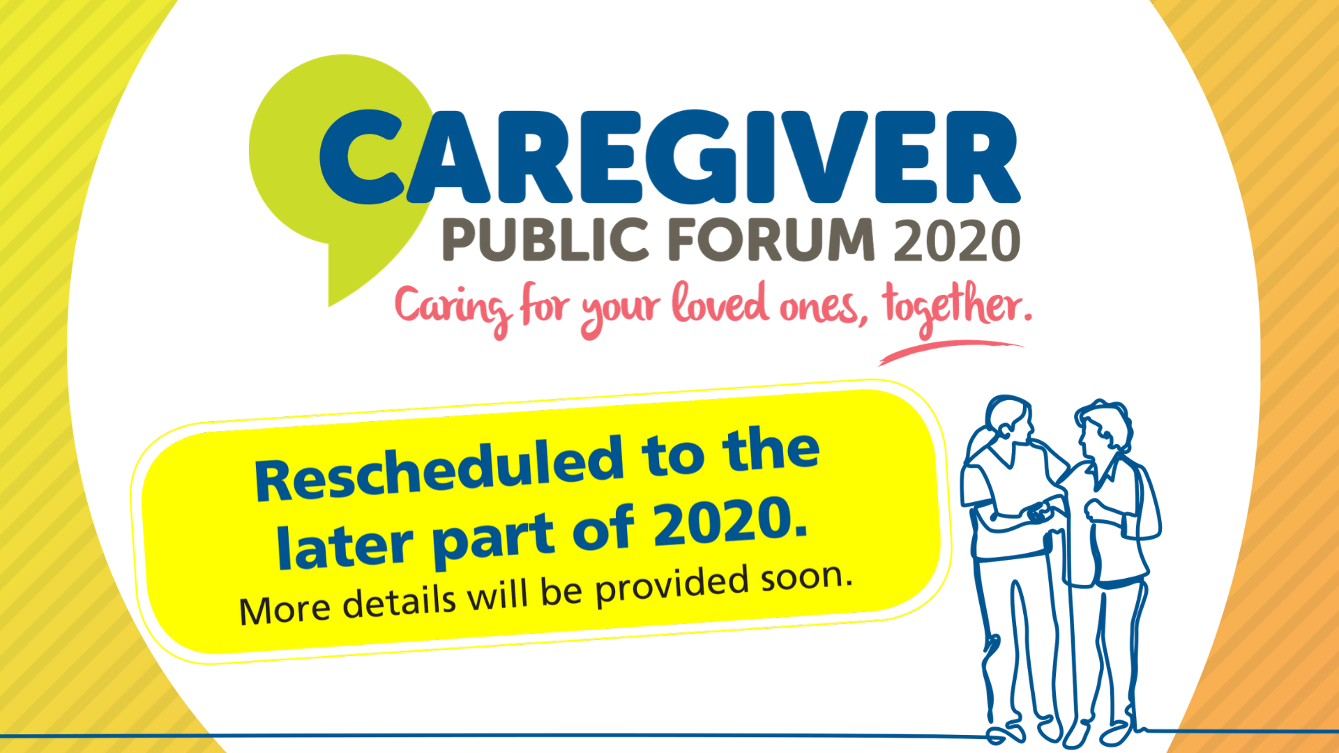 Caregiver Public Forum 2020 Postponed