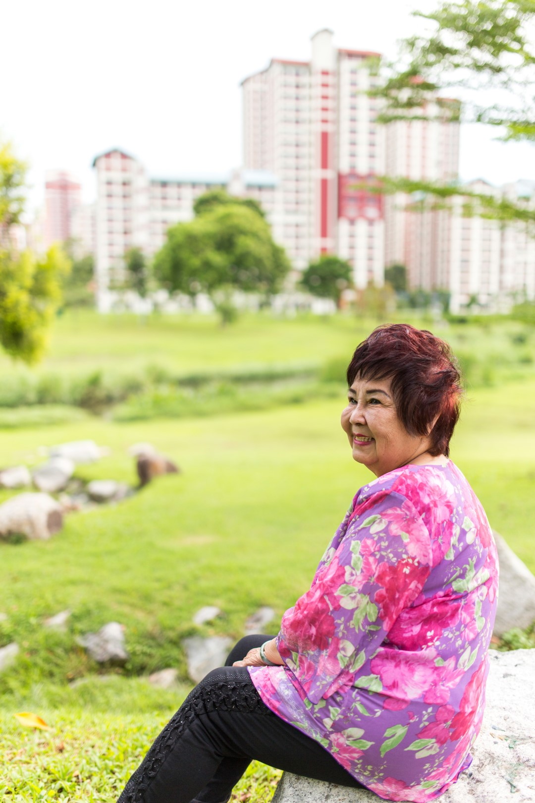 For Madam Yoo, being happy is to be healthy and not having to rely on others.