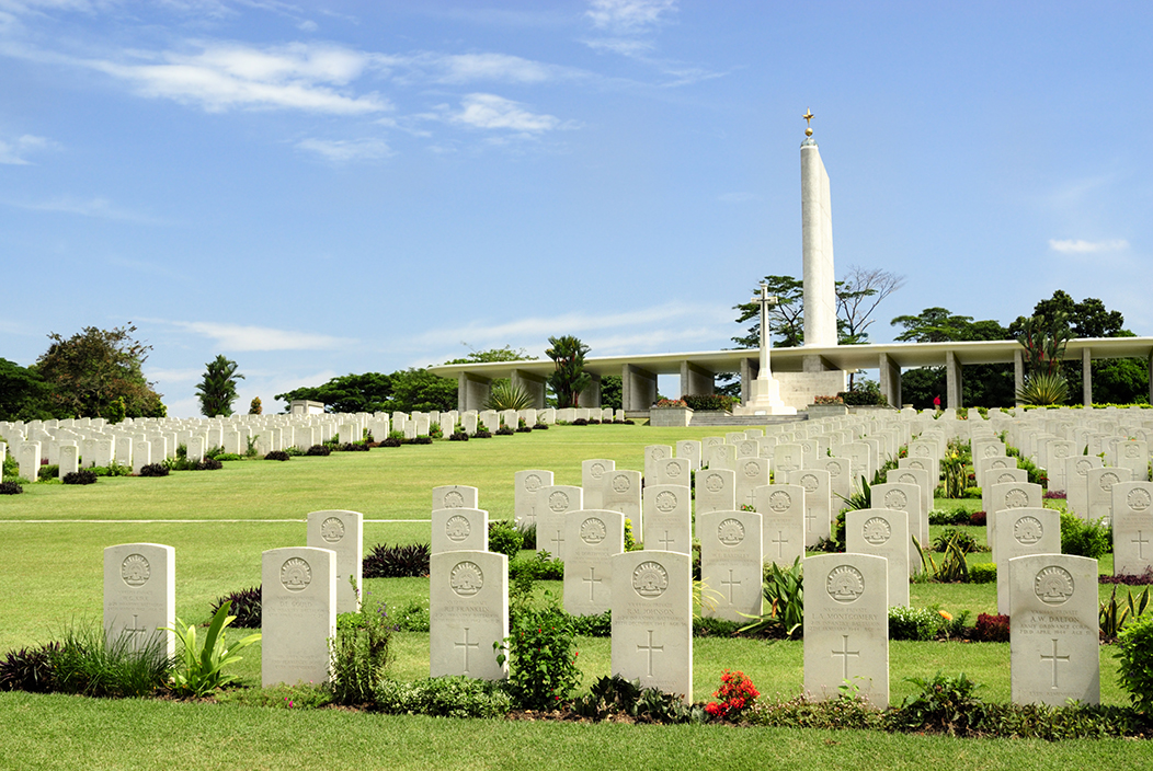 The Kranji War Memorial provides the backdrop for seniors to learn about our history.