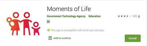 Moments of Life app on Google Play Store