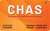 Orange CHAS Card