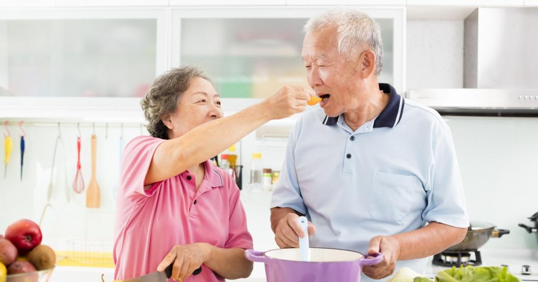 Senior Couple in Kitchen