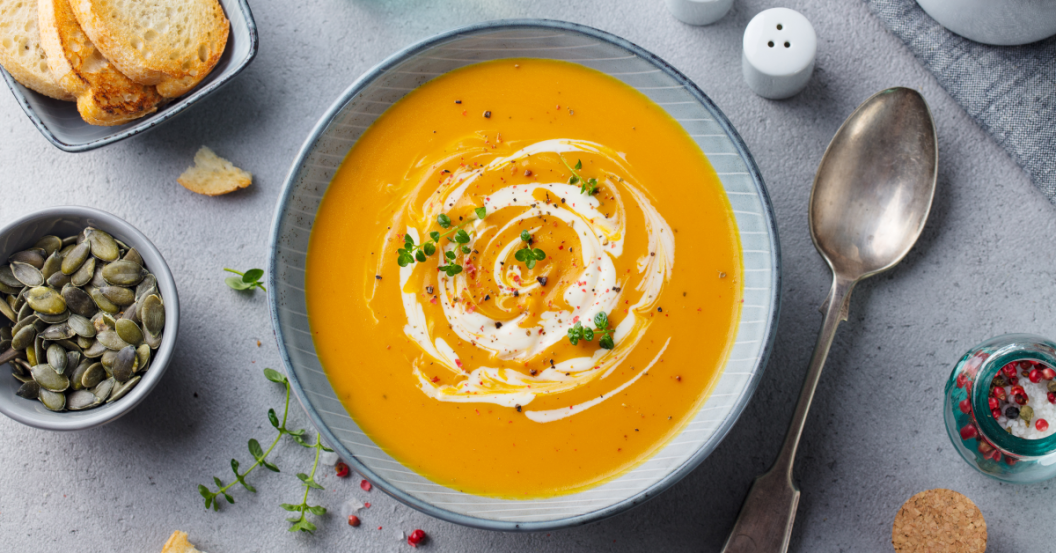 A bowl of soup A bowl of soup